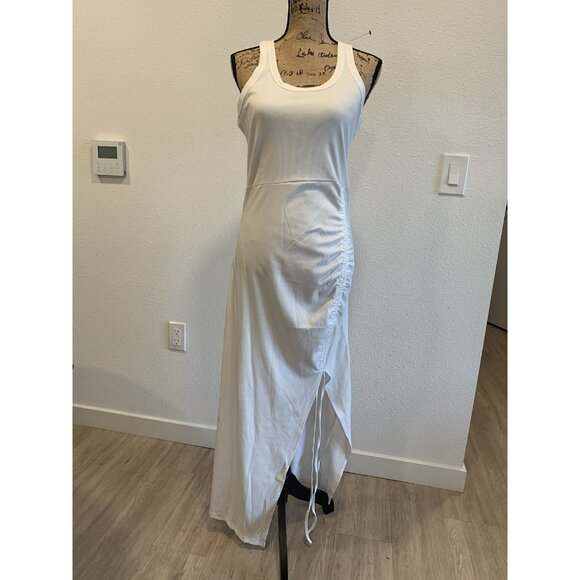 (F-183) Chicme ahorts sleeves womens dress size L white color - Picture 2 of 8